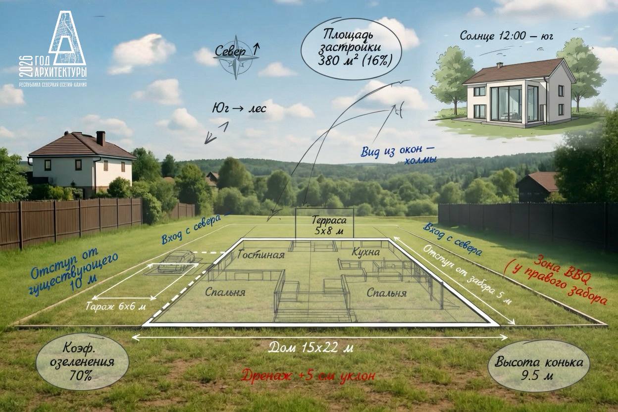 Для большинства людей это просто пустырь, но для архитектора это чистый лист, полный возможностей Для большинства людей это просто пустырь, но для архитектора это чистый лист, полный возможностей