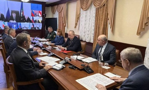 Глава РСО – Алания Сергей Меняйло принял участие в заседании координационного совещания по вопросам безопасности, противодействия коррупции и обеспечения правопорядка в Северо-Кавказском федеральном округе