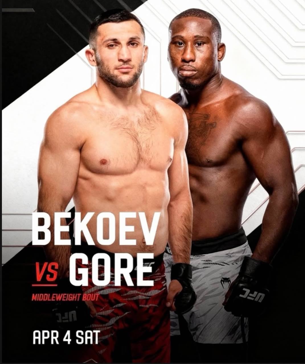 Азамат Бекоев уступил сопернику из Америки Трешону Гору на турнире UFC Fight Night 272, который проходит в Лас-Вегасе