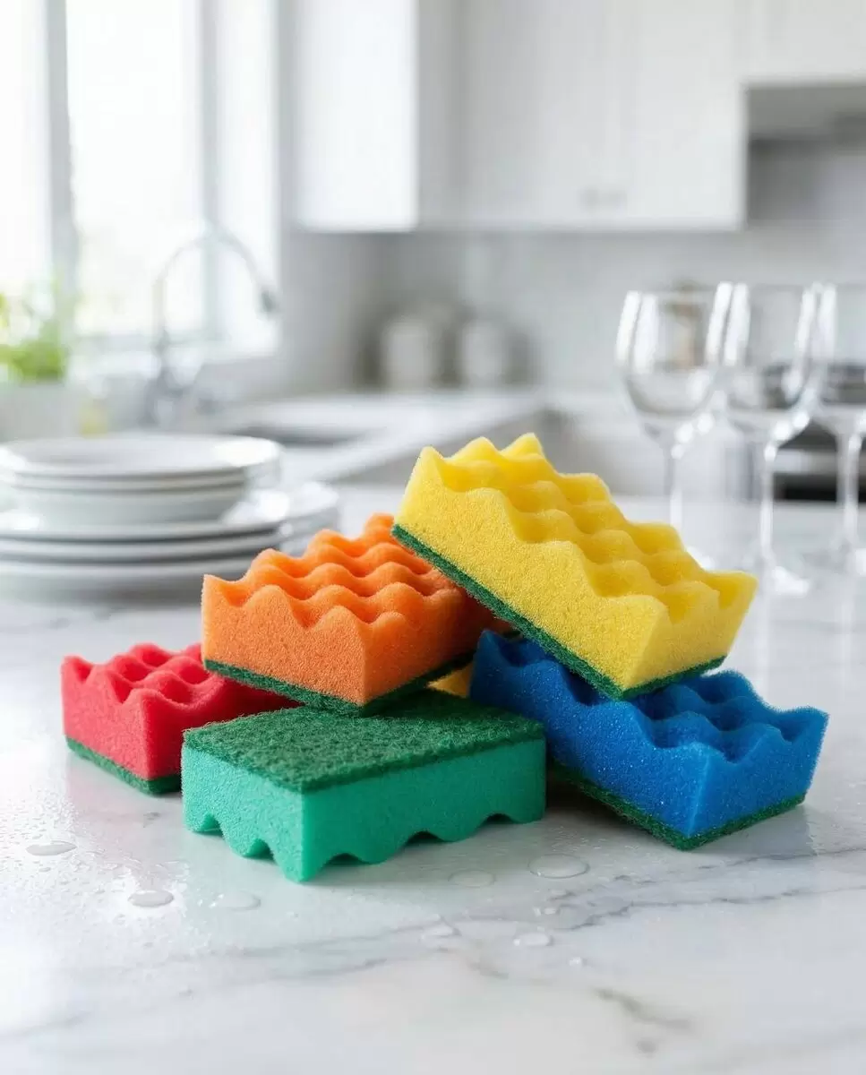 Насколько важна своевременная замена губки для мытья посуды?