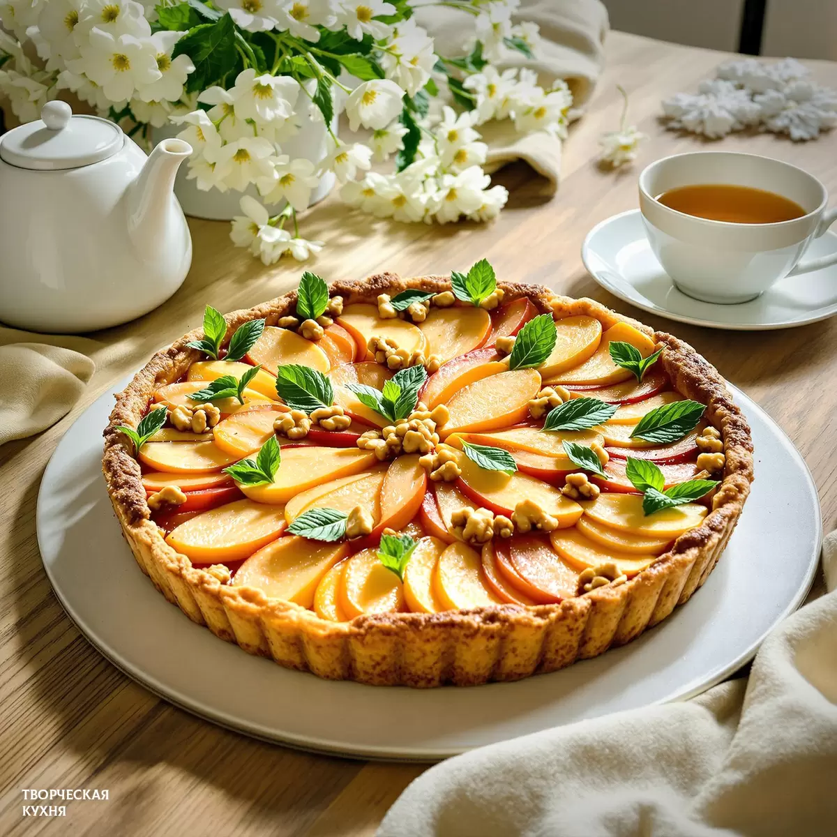 Пирог с грушей и сырами: идеальное сочетание для сладкоежек