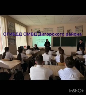 Сотрудники Госавтоинспекции Дигорского района совместно с ПДН и активистами школьного отряда ЮИД провели профилактическое мероприятие "Безопасность - мой стиль жизни"