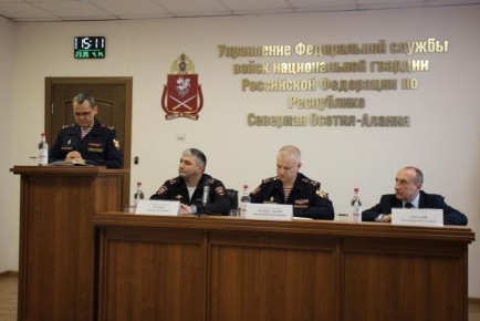 Заместитель начальника полиции по охране общественного порядка Урузмаг Агнаев принял участие в заседании Оперативного штаба в Управлении Росгвардии по РСО-Алания