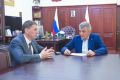 Сергей Меняйло: Провели рабочую встречу с управляющим ВТБ в СКФО Александром Михайловичем Дыренко
