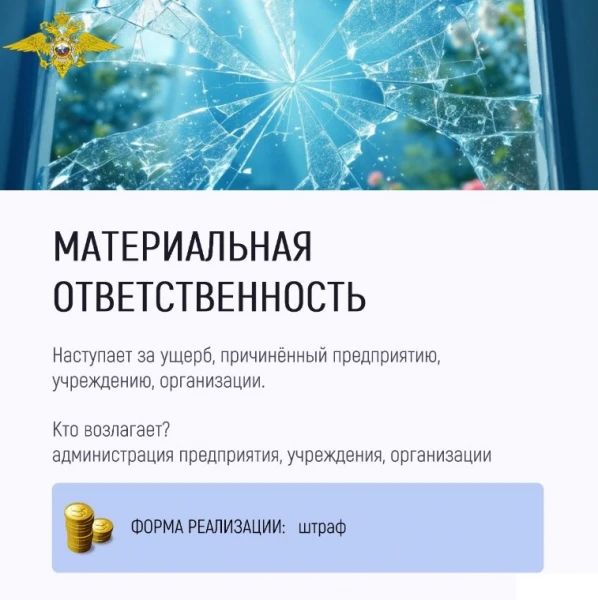 МВД России – детям! Памятка «Основные виды юридической ответственности» МВД России – детям! Памятка «Основные виды юридической ответственности»