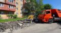 «Спецэкосервис» привел в порядок межквартальный проезд по улице Леонова, 9/4