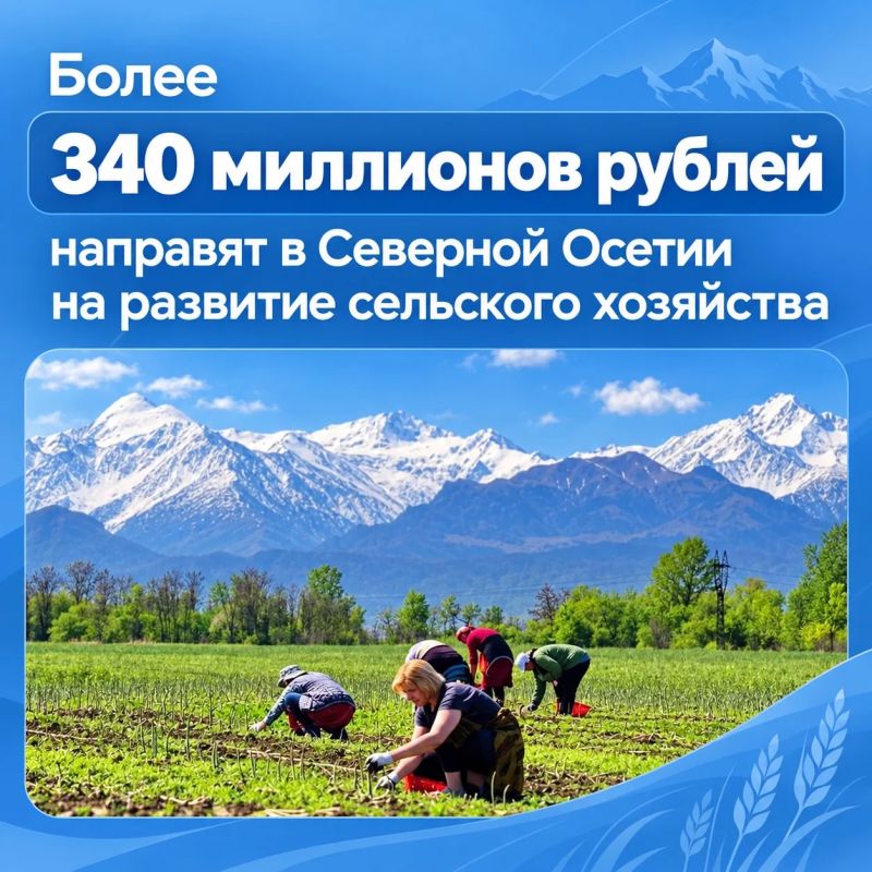 Сергей Меняйло: Более 340 миллионов рублей до конца года будет направлено на развитие агропромышленного комплекса Северной Осетии